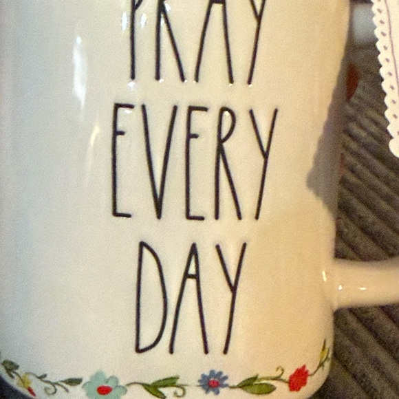Rae Dunn White Mug with Floral Accents & Prayer Journal - Picture 5 of 6
